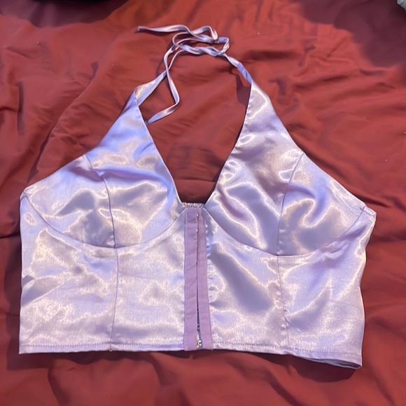 NWT Forever 21 Purple Halter Top - Picture 1 of 4